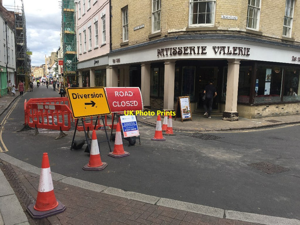Photo 6"x4" Town centre diversion Cambridge\/TL4658 c2020