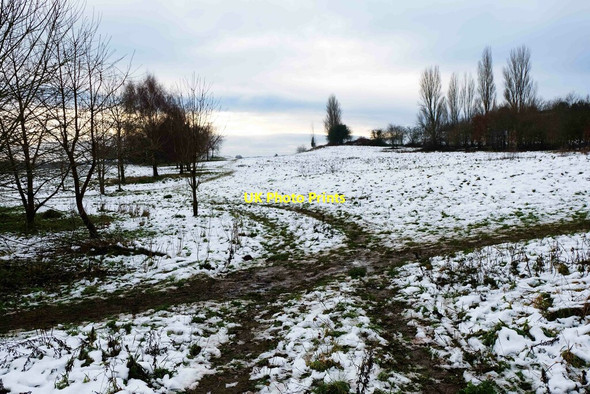 Photo 6"x4" New Year's Day 2021 - snow on former golf course, Stourport-on-Severn, Worcs Stourport-on-Severn c2021