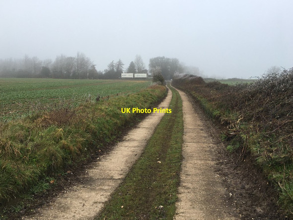 Photo 6"x4" Byway north of Whitedown Cottages Upper Wootton c2021 P1