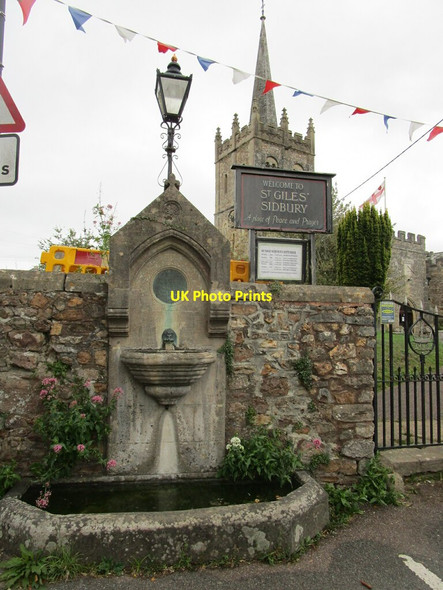 Photo 6"x4" Drinking fountain, Sidbury Sidbury\/SY1391 c2018
