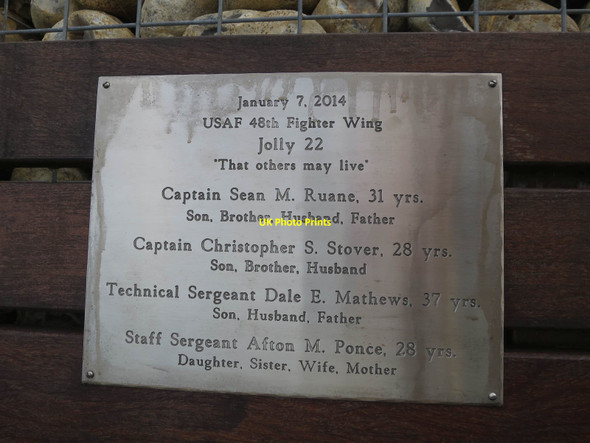 Photo 6"x4" Helicopter crash plaque, Cley Marshes visitor centre Newgate\/TG0543 c2017