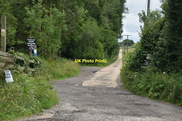 Photo 6"x4" Byway onto Penshurst Estate Cinder Hill\/TQ5346 c2020