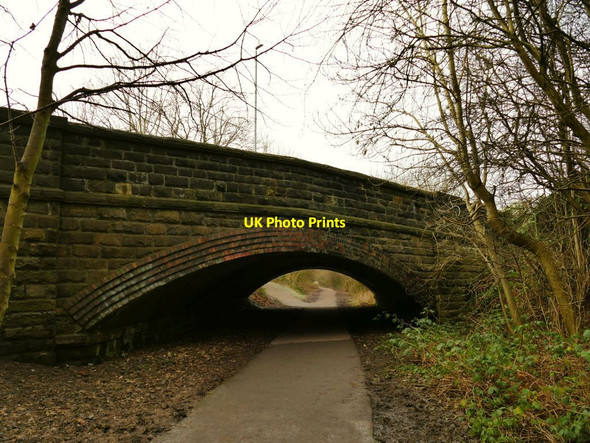 Photo 6"x4" New Road bridge over the Yeadon Cycleway Guiseley c2021