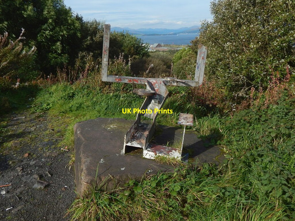Photo 6"x4" Sculpture beside the cycle path Port Glasgow c2016