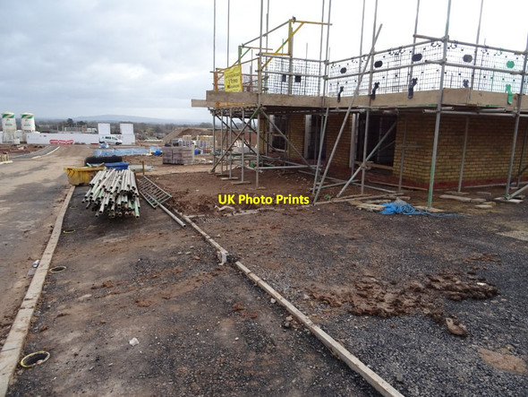 Photo 6"x4" Construction work on Malvern Rise - 7 February 2021 Great Malvern c2021 P1