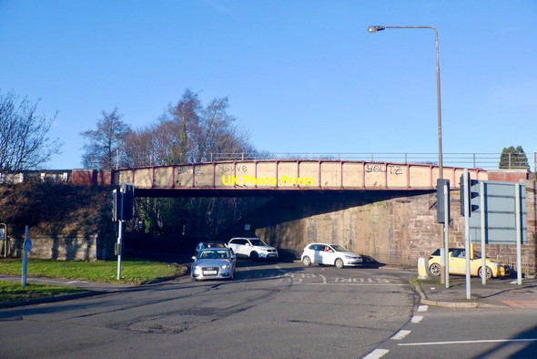 Photo 6"x4" Railway bridge, Cameron Toll Roundabout Edinburgh c2021