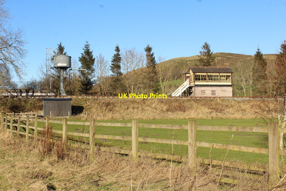 Photo 6"x4" Water tower and signal box at Corwen Corwen c2021