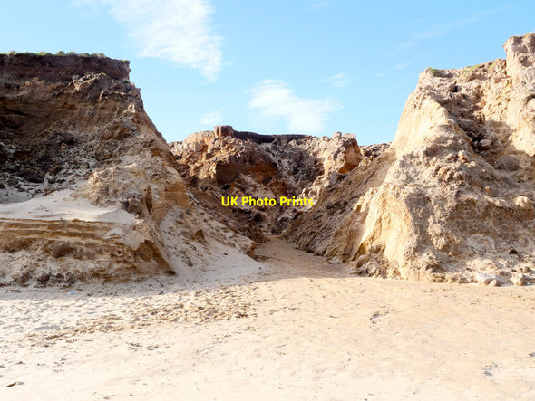 Photo 6"x4" Major Cliff erosion Happisburgh c2021