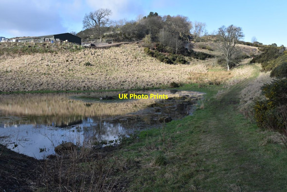 Photo 6"x4" Pond at Carphin Farm Brunton\/NO3220 c2021