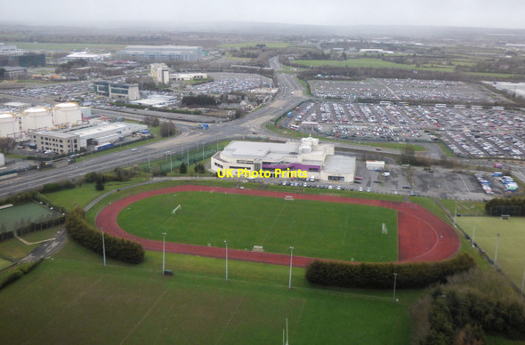 Photo 6"x4" Swords Rugby Club from the air Santry c2019