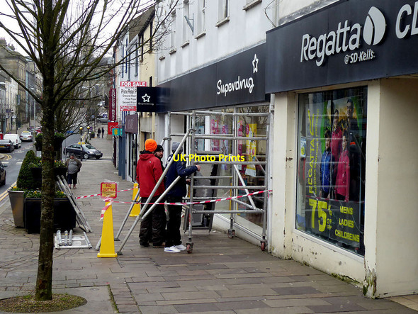Photo 6"x4" Work outside Superdrug, Omagh Omagh c2021