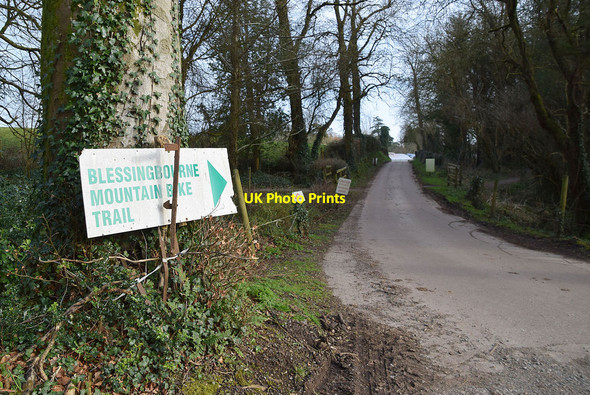 Photo 6"x4" Sign, Blessingbourne Mountain Bike Trail Fivemiletown c2021