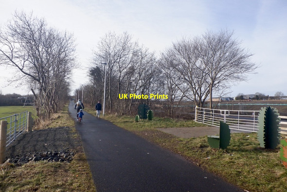 Photo 6"x4" Shawfair to Roslin cycle path Bonnyrigg c2021