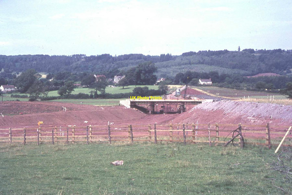 Photo 6"x4" Construction on the A370-B3130 Cambridge Batch Interchange, Long Ashton Cambridge Batch c1967