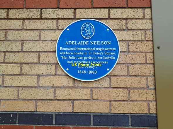 Photo 6"x4" Plaque to Adelaide Neilson Leeds\/SE3034 c2021