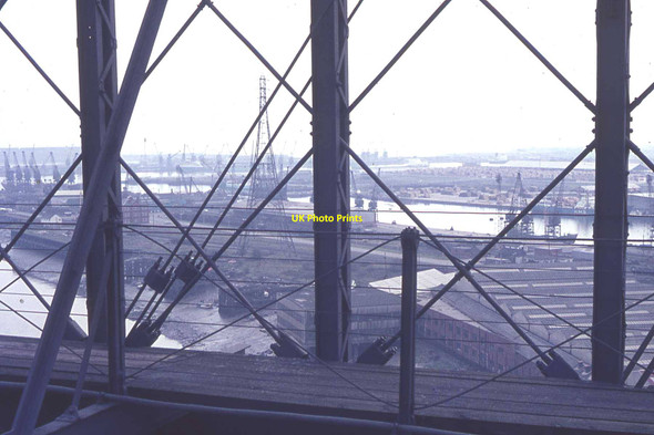 Photo 6"x4" On the Newport Transporter Bridge walkway with view towards Newport Docks Newport\/Casnewydd c1968