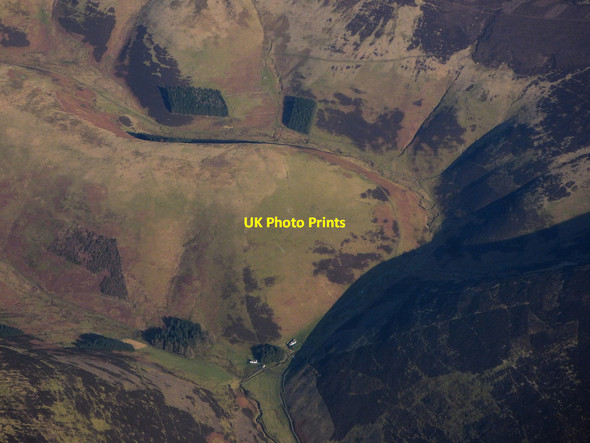 Photo 6"x4" Seathope Rig from the air Walkerburn c2020 P1