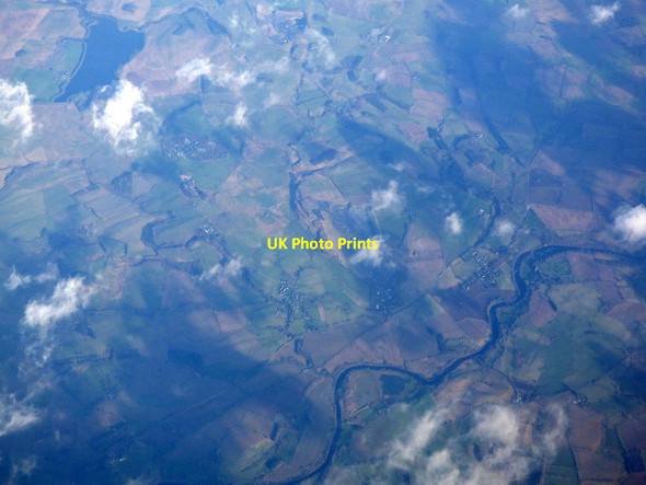 Photo 6"x4" River North Tyne from the air Gunnerton c2020