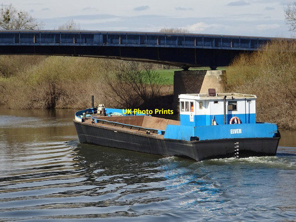 Photo 6"x4" A barge on the River Severn Upton upon Severn c2021