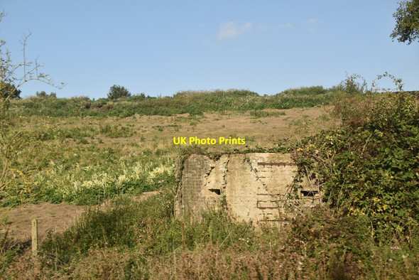 Photo 6"x4" Partially hidden pillbox Nettlestead\/TQ6852 c2020