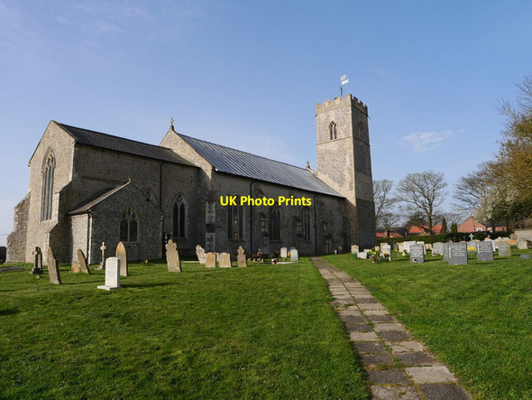 Photo 6"x4" St Peter and St Paul's Church, Knapton from Pond Lane Entrance Knapton\/TG3034 c2021
