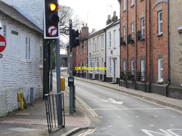 Photo 6"x4" Aylsham Road One Way into Town Centre North Walsham c2021