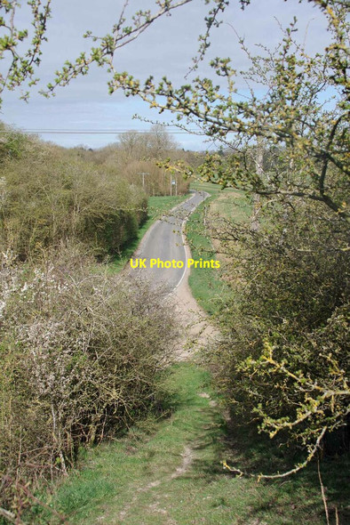 Photo 6"x4" Camps Road From the Old Embankment Shudy Camps c2021