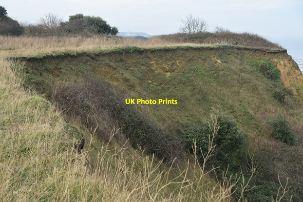 Photo 6"x4" Eroded cliff Overstrand c2019