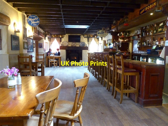 Photo 6"x4" Inside Larkin's Bar and Restaurant Portroe c2017