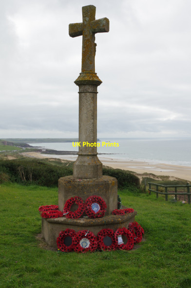 Photo 6"x4" War memorial - Freshwater West Angle c2017