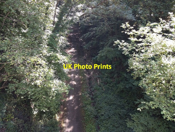 Photo 6"x4" Old railway track now a cycle route Buckland Down\/ST7251 c2017