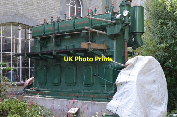 Photo 6"x4" Langford Steam Pumping Station - Mirrlees Diesel Maldon c2017