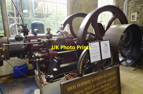 Photo 6"x4" Langford Steam Pumping Station - Hornsby Akroyd Oil Engine Maldon c2017