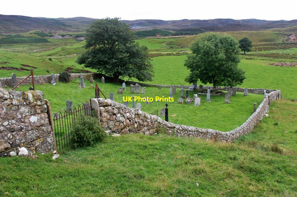Photo 6"x4" Entrance to graveyard at Kirkton Melvich c2017