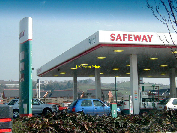 Photo 6"x4" Long-gone branding Aberystwyth c2002