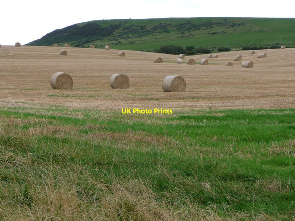 Photo 6"x4" A shallow dry valley, on Hunt Cliff Brotton c2017