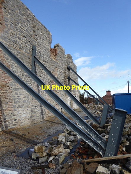 Photo 6"x4" Medieval  Town House wall in St Peter's Street Limerick c2017