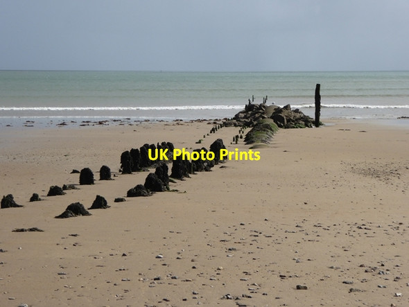 Photo 6"x4" Outfall on the beach Youghal c2017
