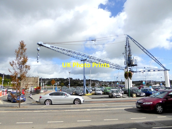 Photo 6"x4" Crane on Custom House Quay Waterford\/S5911 c2017