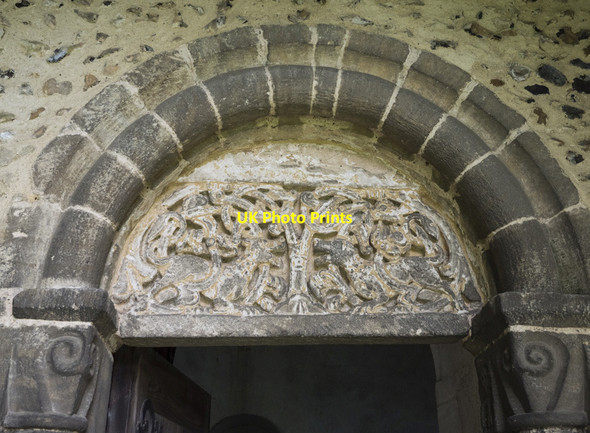 Photo 6"x4" All Saints, Wordwell - Tympanum Wordwell c2017