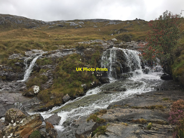 Photo 6"x4" Waterfall on the Allt Slugan a' Choilich Kinloch\/NM4099 c2017