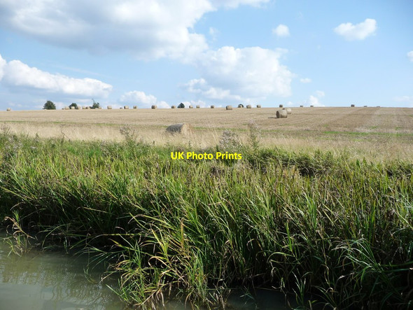 Photo 6"x4" Farmland east of Yelvertoft Fieldside Covert Elkington c2017