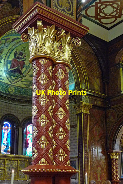 Photo 6"x4" Interior detail of King's College Chapel, Strand London c2017