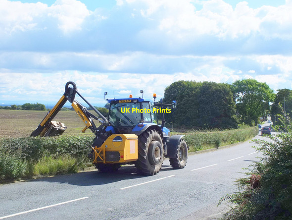 Photo 6"x4" Trimming the hedgerows on Upholland Road Billinge c2017