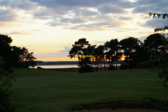 Photo 6"x4" Aldeburgh golf club: view across the River course down to the Alde Aldeburgh c2017