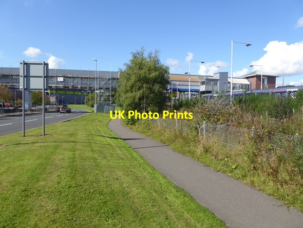 Photo 6"x4" Metrocentre rail station and the Keelman's Way Whickham c2017