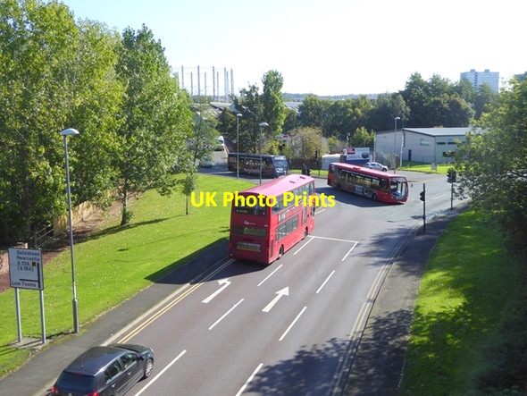 Photo 6"x4" Junction of Clockmill Road (A1114) with Team Street Newcastle upon Tyne c2017