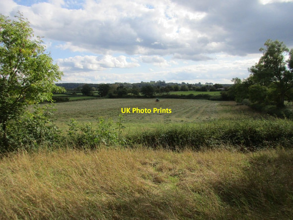 Photo 6"x4" Turning a last cut of hay Lime Street c2017