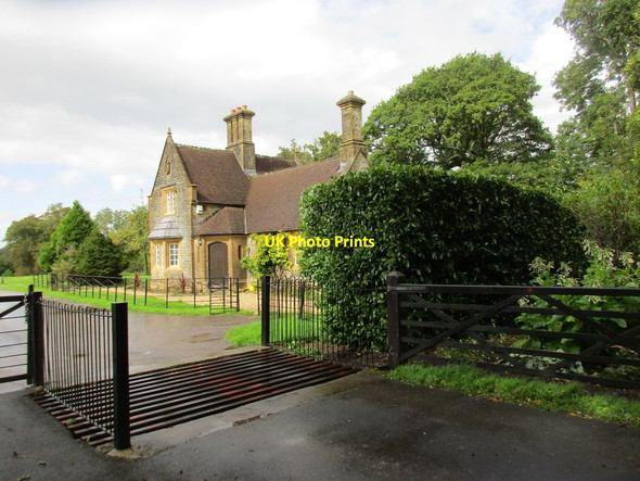 Photo 6"x4" Cattle grid and Chetnole Lodge Stockwood\/ST5806 c2017