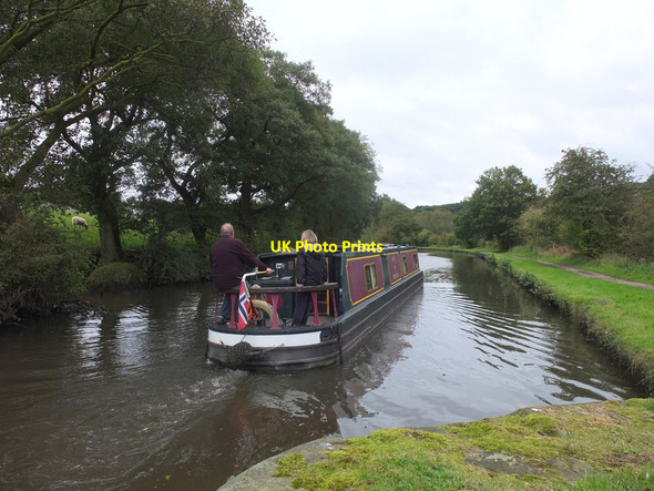 Photo 6"x4" Bear Necessities canal boat on the Leeds - Liverpool canal Appley Bridge c2017